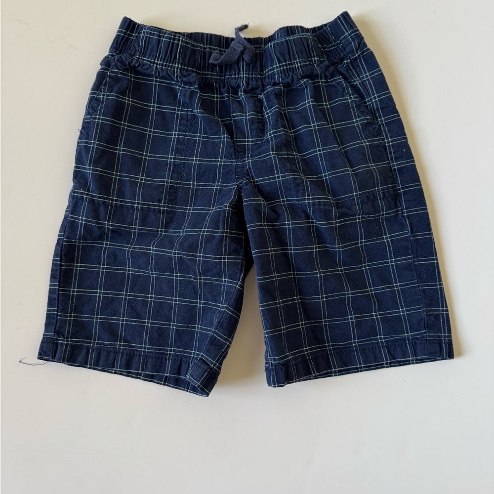 Boys navy blue pattern shorts